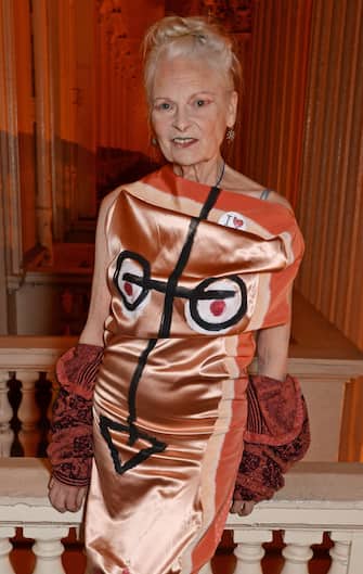 LONDON, ENGLAND - OCTOBER 01:   Dame Vivienne Westwood attends attends the annual Friends Of The Institute of Contemporary Arts dinner in honour of Chelsea Manning at ICA on October 1, 2018 in London, England.  (Photo by David M. Benett/Dave Benett/Getty Images) 