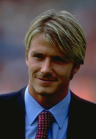 1 Aug 1999:  Portrait of David Beckham of Manchester United before the FA Charity Shield match against Arsenal played at Wembley Stadium in London, England.  The match finished in a 2-1 win to the Arsenal. \ Mandatory Credit: Mark Thompson /Allsport