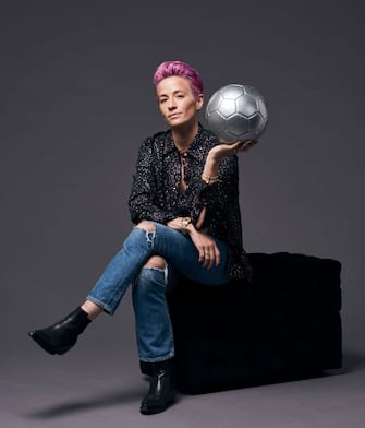 MILAN, ITALY - SEPTEMBER 23: The Best FIFA Women's Player Award finalist Megan Rapinoe of Reign FC and United States poses for a portrait ahead of The Best FIFA Football Awards 2019 at Excelsior Hotel Gallia on September 23, 2019 in Milan, Italy. (Photo by Gareth Cattermole - FIFA/FIFA via Getty Images)