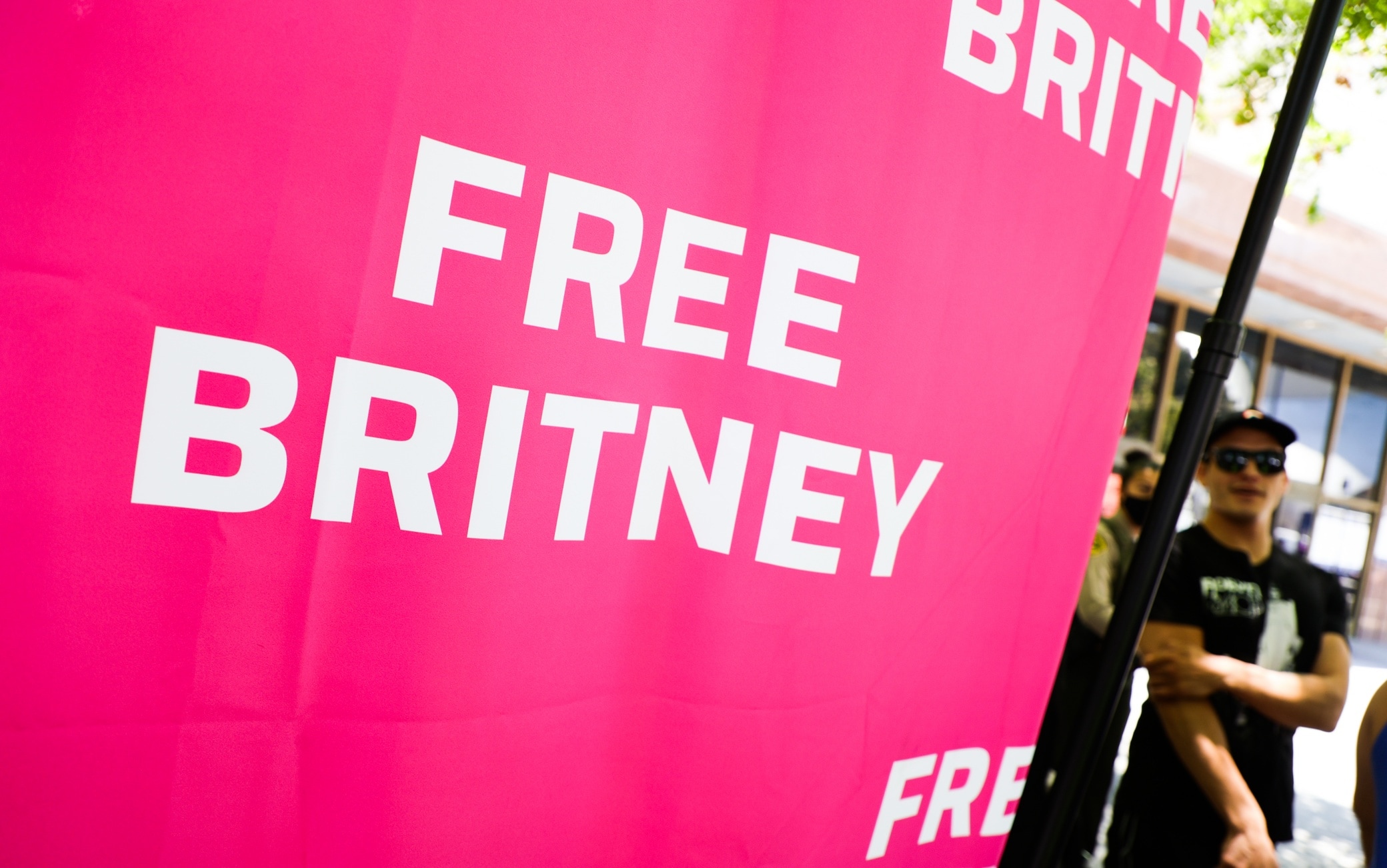 Fan di Britney Spears a L.A. il 23 giugno 2021 Fan di Britney Spears a LA