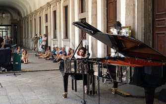 Piano City nel Cortile d' Onore all' Universita Statale di Milano