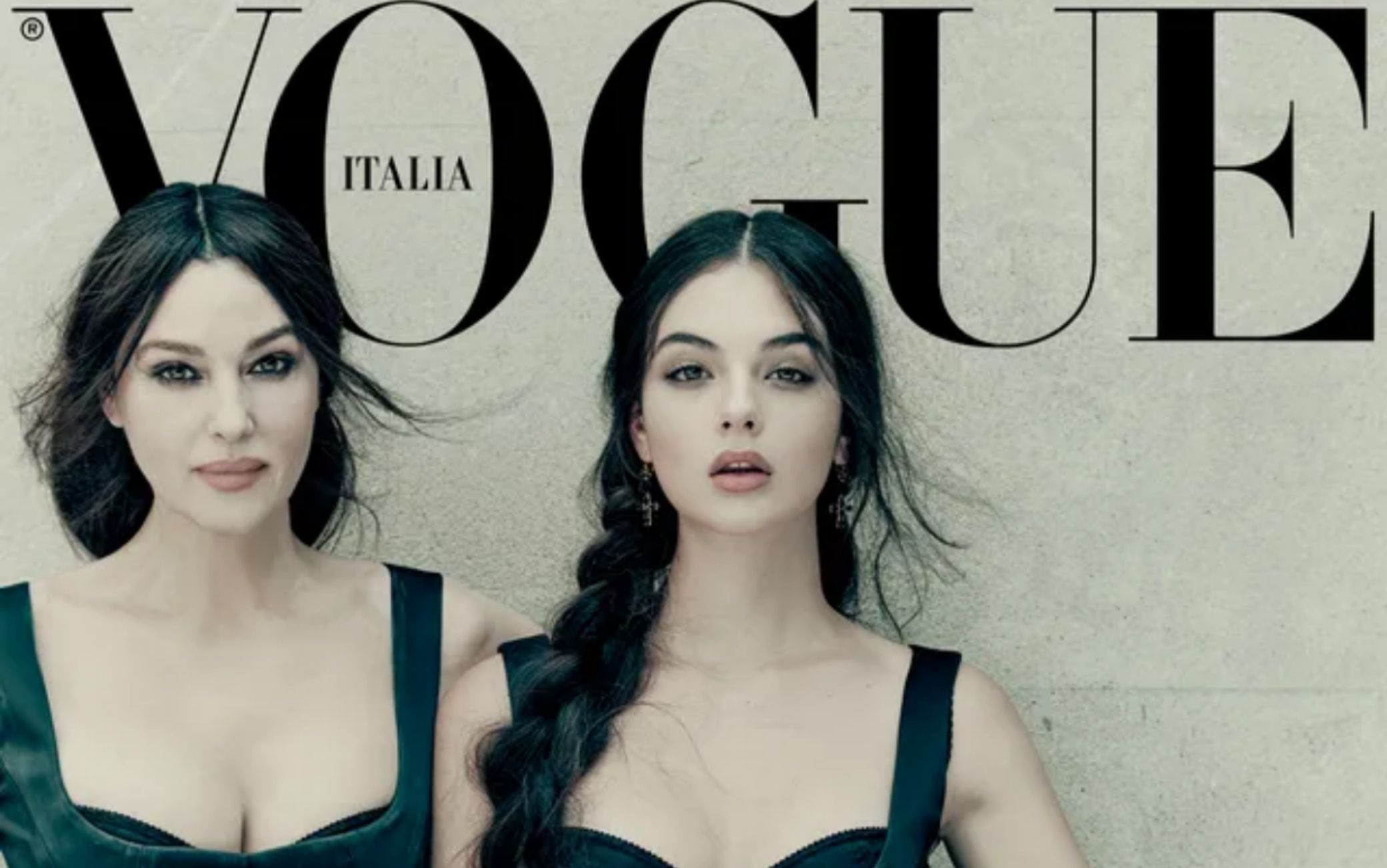 monica bellucci e la figlia deva cassel sulla cover di vogue italia