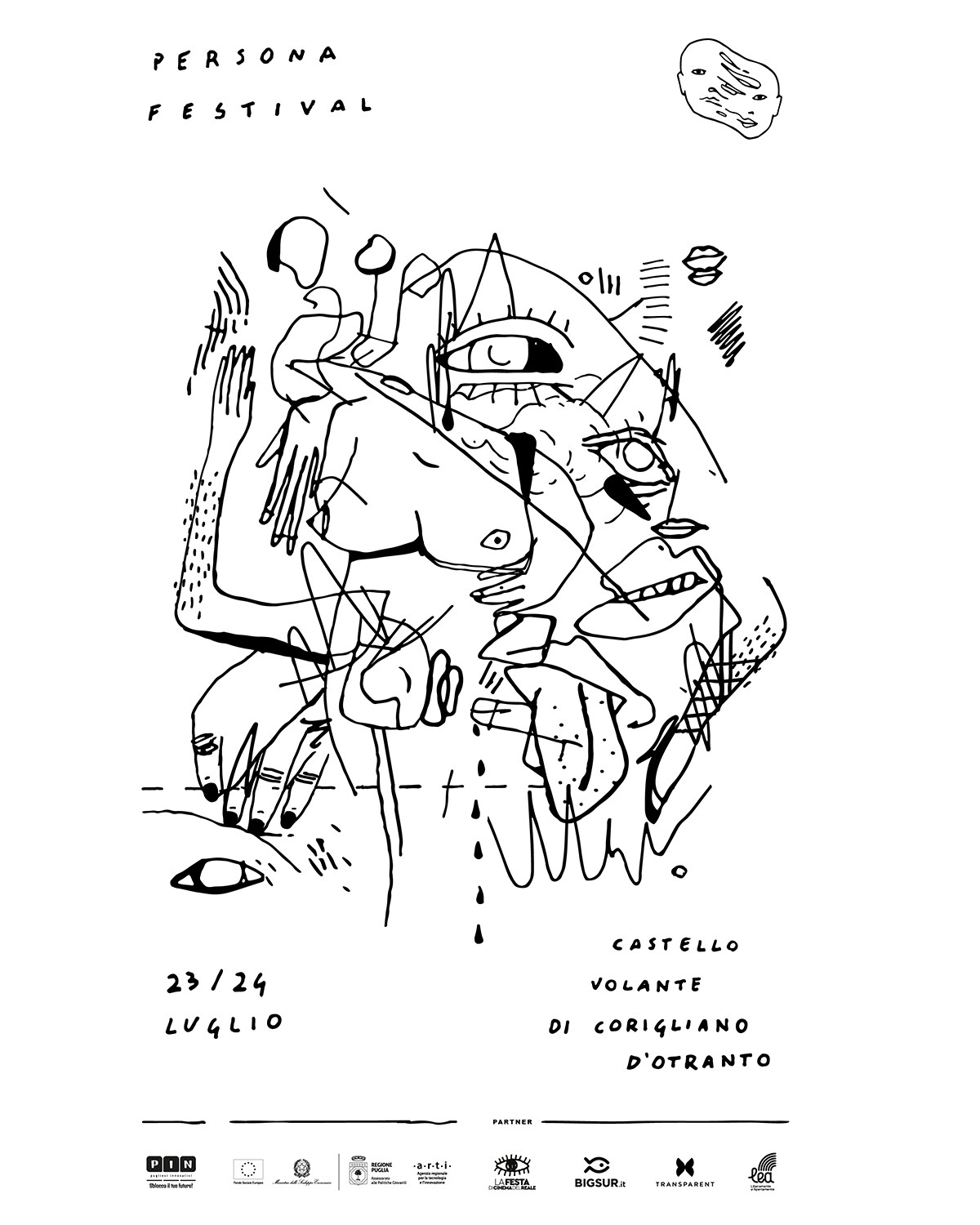 Creato da Studio co-Co, l''artwork del Festival "Persona"