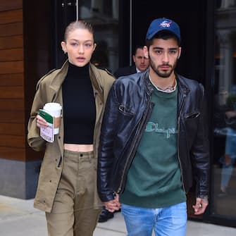 NEW YORK, NY - APRIL 25:  Gigi Hadid and Zayn Malik seen out in Manhattan on  April 25, 2017 in New York City.  (Photo by Robert Kamau/GC Images)