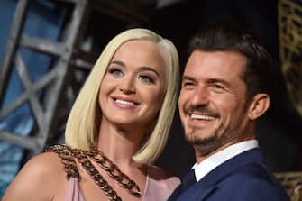 HOLLYWOOD, CALIFORNIA - AUGUST 21: Katy Perry and Orlando Bloom attend the LA Premiere of Amazon's "Carnival Row" at TCL Chinese Theatre on August 21, 2019 in Hollywood, California. (Photo by Axelle/Bauer-Griffin/FilmMagic)