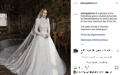 Kitty Spencer, nipote di Lady D,si è sposata a Roma in Dolce & Gabbana
