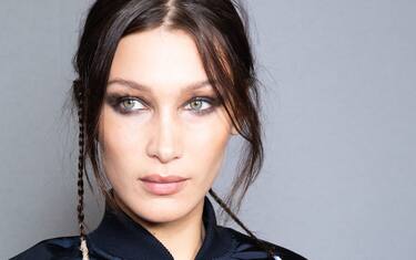 MILAN, ITALY - FEBRUARY 20: Top Model Bella Hadid is seen backstage at the Max Mara fashion show on February 20, 2020 in Milan, Italy. (Photo by Rosdiana Ciaravolo/Getty Images)
