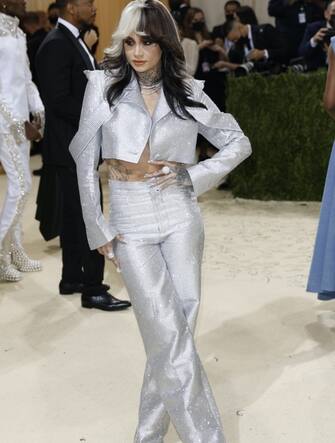 epa09466927 Kehlani poses on the red carpet for the 2021 Met Gala, the annual benefit for the Metropolitan Museum of Art's Costume Institute, in New York, New York, USA, 13 September 2021. The event coincides with the Met Costume Institute's first two-part exhibition, 'In America: A Lexicon of Fashion' which opens 18 September 2021, to be followed by 'In America: An Anthology of Fashion' which opens 05 May 2022 and both conclude 05 September 2022.  EPA/JUSTIN LANE