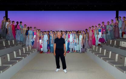 Milano Fashion Week 2021, la sfilata di Giorgio Armani. FOTO