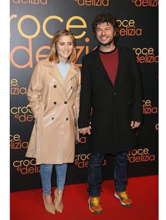 ROME, ITALY - FEBRUARY 25: Greta Scarano and Sydney Sibilia attend the "Croce E Delizia" Premiere at Cinema Adriano on February 25, 2019 in Rome, Italy. (Photo by Ernesto Ruscio/Getty Images)