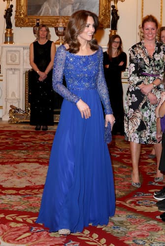 LONDON, ENGLAND - MARCH 09: Catherine, Duchess of Cambridge hosts a Gala Dinner in celebration of the 25th anniversary of Place2Be at Buckingham Palace on March 09, 2020 in London, England. The Duchess is Patron of Place2Be, which provides emotional support at an early age and believes no child should face mental health difficulties alone. (Photo by Chris Jackson - WPA Pool/Getty Images)