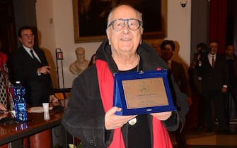 Elio Pandolfi alla cerimonia di consegna dei Premi Personalità Europea 2014, a Roma 