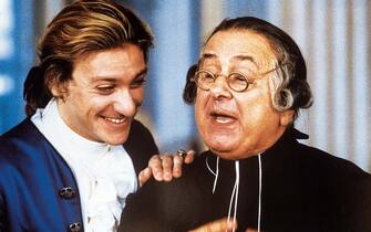 Elio Pandolfi con Sergio Assisi in 'Ferdinando e Carolina' del 1999