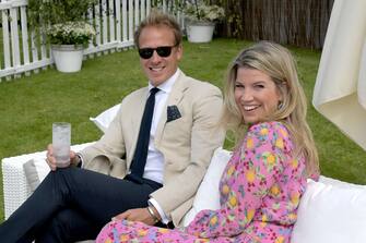 WINDSOR, ENGLAND - JUNE 16: Chris Jackson and Natasha Archer attend The Cartier Queen's Cup Polo Final 2019 on June 16, 2019 in Windsor, England. (Photo by David M. Benett/Dave Benett/Getty Images )