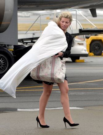 853434952 Natasha Archer arrives at Wellington Military Terminal in New Zealand on the first day of the official tour of Australia and New Zealand. (Photo by Anthony Devlin/PA Images via Getty Images)