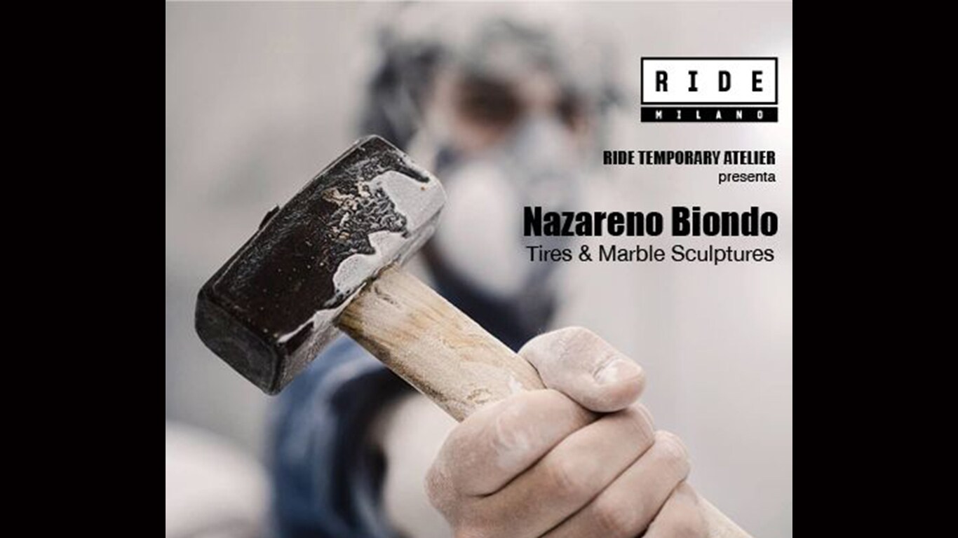“Tires & Marble Sculptures”, a Milano la mostra di Nazareno Biondo