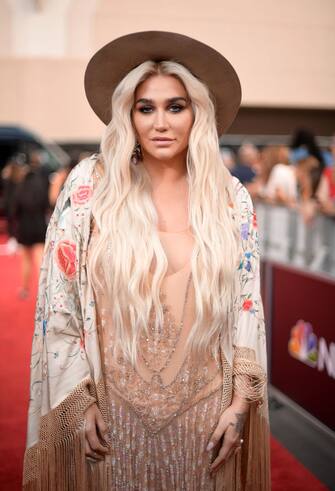 LAS VEGAS, NV - MAY 20:  Recording artist Kesha attends the 2018 Billboard Music Awards at MGM Grand Garden Arena on May 20, 2018 in Las Vegas, Nevada.  (Photo by Matt Winkelmeyer/Getty Images for dcp)