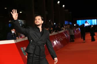ROME, ITALY - OCTOBER 24: Kit Harington attends the red carpet of the movie "Eternals" during the 16th Rome Film Fest 2021 on October 24, 2021 in Rome, Italy. (Photo by Elisabetta Villa/Getty Images for Marvel)