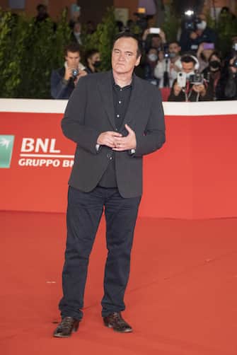 ROME, ITALY - OCTOBER 19: Quentin Tarantino attends the close encounter red carpet during the 16th Rome Film Fest 2021 on October 19, 2021 in Rome, Italy. (Photo by Primo Barol/Anadolu Agency via Getty Images)