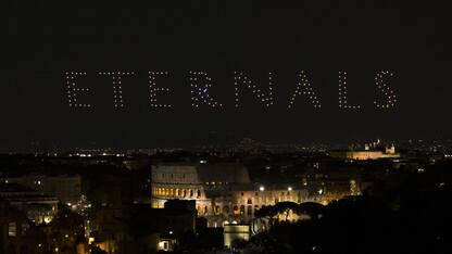 Eternals, duecento droni illuminano il cielo di Roma