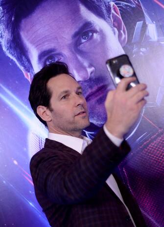 LONDON, ENGLAND - APRIL 10:  Paul Rudd attends the UK Fan Event to celebrate the release of Marvel Studios' "Avengers: Endgame" at Picturehouse Central on April 10, 2019 in London, England. (Photo by Eamonn M. McCormack/Getty Images for Disney)
