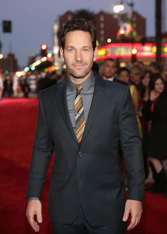 HOLLYWOOD, CA - APRIL 13:  Actor Paul Rudd attends the world premiere of Marvel's "Avengers: Age Of Ultron" at the Dolby Theatre on April 13, 2015 in Hollywood, California.  (Photo by Jesse Grant/Getty Images for Disney)