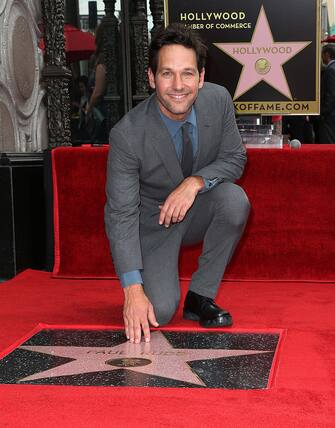 479144888 HOLLYWOOD, CA - JULY 01: Actor Paul Rudd is Honored with a Star on the Hollywood Walk of Fame on July 1, 2015 in Hollywood, California. (Photo by Frederick M. Brown/Getty Images)