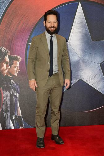 LONDON, ENGLAND - APRIL 25:  Paul Rudd attends a photocall for "Captain America: Civil War" at Corinthia Hotel London on April 25, 2016 in London, England.  (Photo by Dave J Hogan/Dave J Hogan/Getty Images)