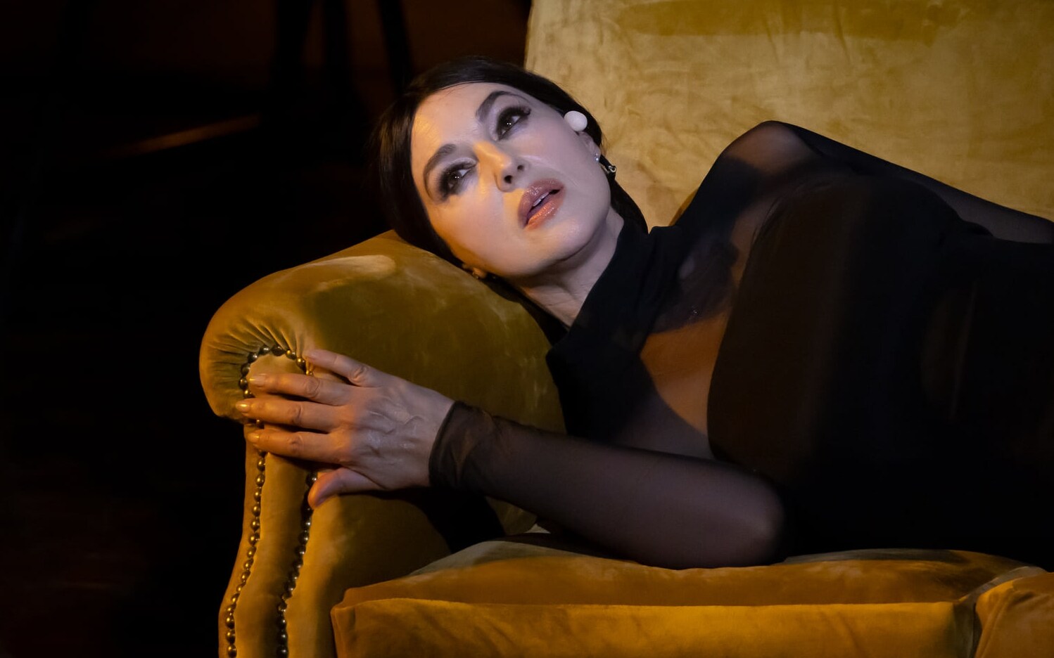 Monica Bellucci is Maria Callas, on stage at the Manzoni Theater in Milan