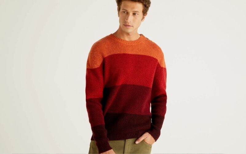 Maglia multicolor con bottoni