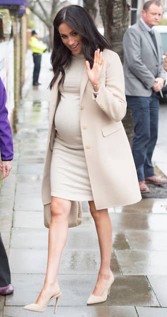 LONDON, ENGLAND - JANUARY 16:  Meghan, the Duchess of Sussex arrives for a visit to the Mayhew, an animal welfare charity on January 16, 2019 in London, England. This will be Her Royal Highnesses first official visit to Mayhew in her new role as Patron. (Photo by Eddie Mulholland - WPA Pool/Getty Images)