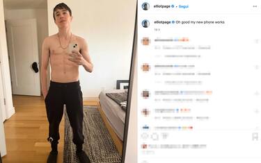 Elliot Page mostra con orgoglio gli addominali su Instagram
