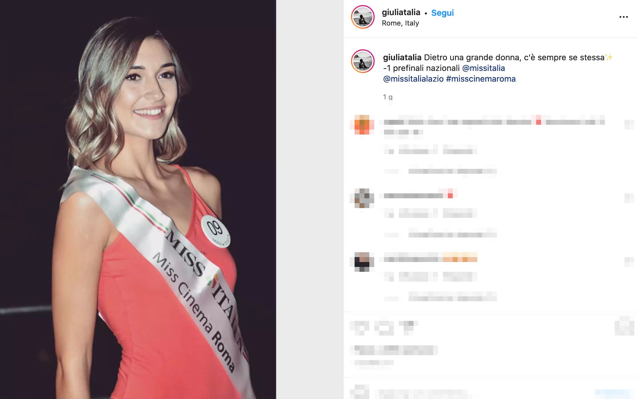 Who is Giulia Talia, the first openly gay Miss Italia contestant