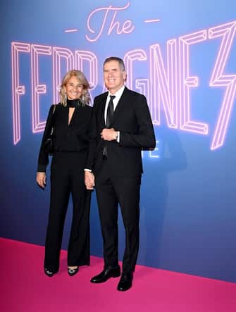 MILAN, ITALY - DECEMBER 02: Paola Regonelli and Marco Ferragni attend the photocall of the tv series "The Ferragnez" on December 02, 2021 in Milan, Italy. (Photo by Daniele Venturelli/WireImage)