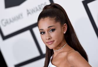 LOS ANGELES, CA - FEBRUARY 08:  Recording artist Ariana Grande arrives at the 57th Annual GRAMMY Awards at Staples Center on February 8, 2015 in Los Angeles, California.  (Photo by Axelle/Bauer-Griffin/FilmMagic)