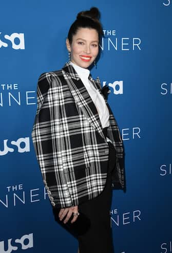 WEST HOLLYWOOD, CALIFORNIA - FEBRUARY 03:  Jessica Biel attends the premiere of USA Network's "The Sinner" Season 3 at The London West Hollywood on February 03, 2020 in West Hollywood, California. (Photo by Jon Kopaloff/Getty Images)