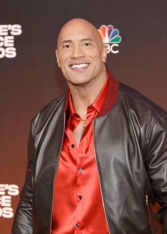 SANTA MONICA, CALIFORNIA - DECEMBER 07: Dwayne Johnson attends the 47th Annual People's Choice Awards at Barker Hangar on December 07, 2021 in Santa Monica, California. (Photo by Amy Sussman/Getty Images,)