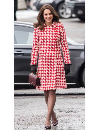 STOCKHOLM, SWEDEN - JANUARY 31:  Catherine, Duchess of Cambridge visit sthe Karolinska Institute to meet with academics and practitioners to discuss SwedenÂ s approach to managing mental health challenges during day two of their Royal visit to Sweden and Norway on January 31, 2018 in Stockholm, Sweden.  (Photo by Samir Hussein/Samir Hussein/WireImage)