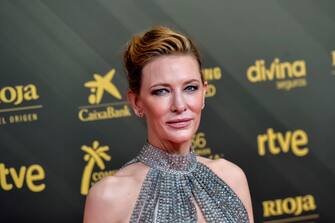 VALENCIA, SPAIN - FEBRUARY 12: Actress Cate Blanchett attends the Goya Cinema Awards 2022 red carpet at Palau de les Arts on February 12, 2022 in Valencia, Spain. (Photo by Juan Naharro Gimenez/WireImage)