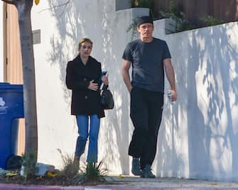 LOS ANGELES, CA - JANUARY 12: Emma Roberts and Garrett Hedlund are seen on January 12, 2020 in Los Angeles, California.  (Photo by BG020/Bauer-Griffin/GC Images)