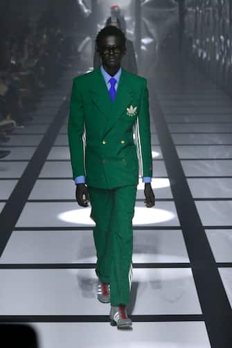 Milan Fashion Week, Gucci on the catwalk with Adidas: the fashion show.  PHOTO