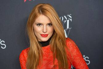 NEW YORK, NY - SEPTEMBER 17:  Actress Bella Thorne attends Macy's Presents Fashion's Front Row during Spring 2016 New York Fashion Week at The Theater at Madison Square Garden on September 17, 2015 in New York City.  (Photo by Mike Pont/WireImage)