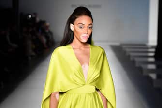 PARIS, FRANCE - JANUARY 20: Winnie Harlow walks the runway during the Ralph & Russo Haute Couture Spring/Summer 2020 show as part of Paris Fashion Week on January 20, 2020 in Paris, France. (Photo by Kristy Sparow/Getty Images)