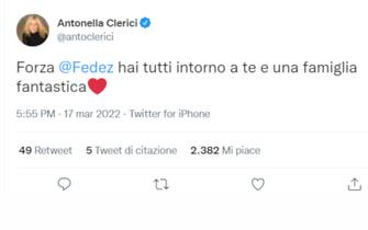 Il messaggio di Antonella Clerici