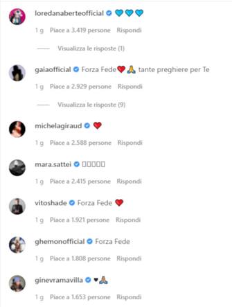 I messaggi per Fedez