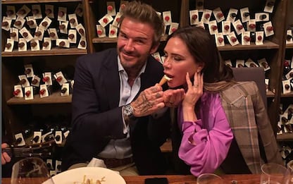 David e Victoria Beckham, ospiti di Bottura all'Osteria Francescana