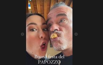 Figlia e padre Ramazzotti Aurora e Eros Ramazzotti
