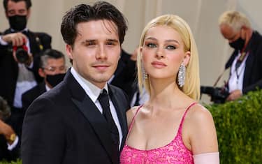 NEW YORK, NEW YORK - SEPTEMBER 13: Brooklyn Beckham and Nicola Peltz attend The 2021 Met Gala Celebrating In America: A Lexicon Of Fashion at Metropolitan Museum of Art on September 13, 2021 in New York City. (Photo by Theo Wargo/Getty Images)