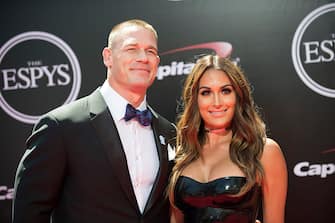 THE 2016 ESPYS - Arrivals - On July 13, some of the worlds premier athletes and biggest stars join host John Cena on stage for The 2016 ESPYS Presented by Capital One. The 24th annual celebration of the best moments from the year in sports will be televised live from the Microsoft Theater on Wednesday, July 13 (8:00-11:00 p.m. EDT), on Disney General Entertainment Content via Getty Images. (Photo by Image Group LA/Disney General Entertainment Content via Getty Images)
JOHN CENA, NIKKI BELLA