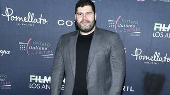 LOS ANGELES, CALIFORNIA - MARCH 01: Salvatore Esposito attends the opening night of the Italian Cultural Institute's 
